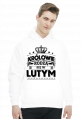 Bluza z kapturem krolowie rodza sie w lutym