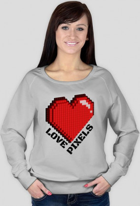 Bluza Damska - Love Pixels