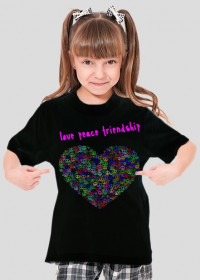 T-shirt Love Peace Friendship