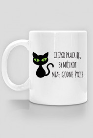 Ciężko pracuję, by mój kot miał godne życie