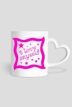 I Love Myself - kubek serce