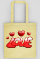 Torba ekologiczna na zakupy LOVE