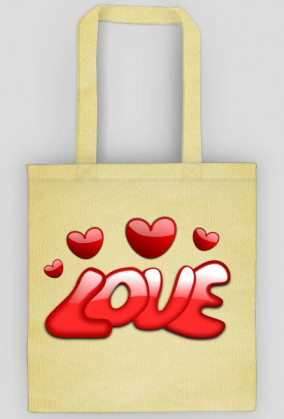Torba ekologiczna na zakupy LOVE