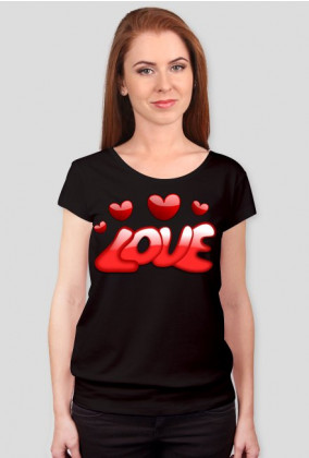 Bluzka koszulka damska z nadrukiem LOVE