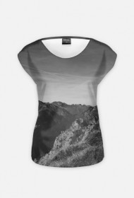 Koszulka damska Tatry b&w