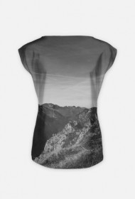 Koszulka damska Tatry b&w