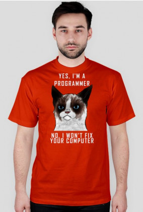 Grumpy Cat Jestem Programistą