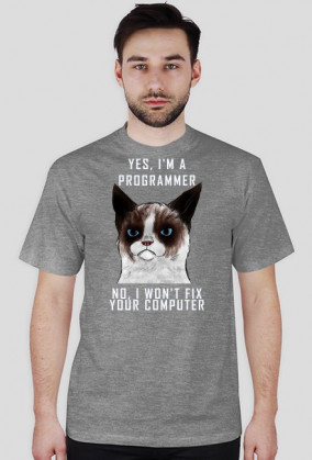 Grumpy Cat Jestem Programistą