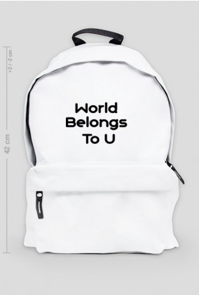 Plecak- World Belongs To U
