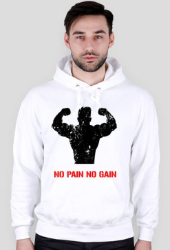 Bluza z kapturem NO PAIN NO GAIN