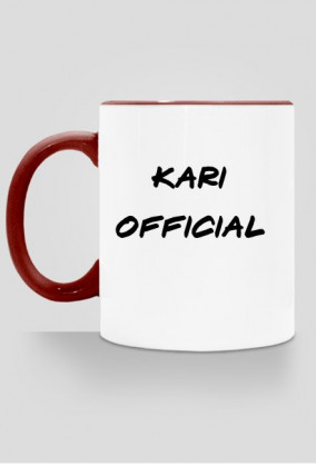 Kubek z napisem-KARI OFFICIAL