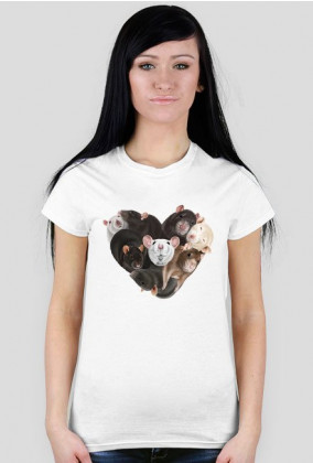 szczurkowe serce koszulka