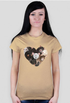 szczurkowe serce koszulka