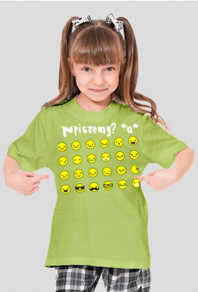 Koszulka dziewczęca Emotikony