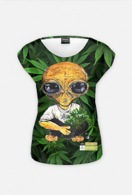 T-shirt damski dwustronny Canna alien Fenix