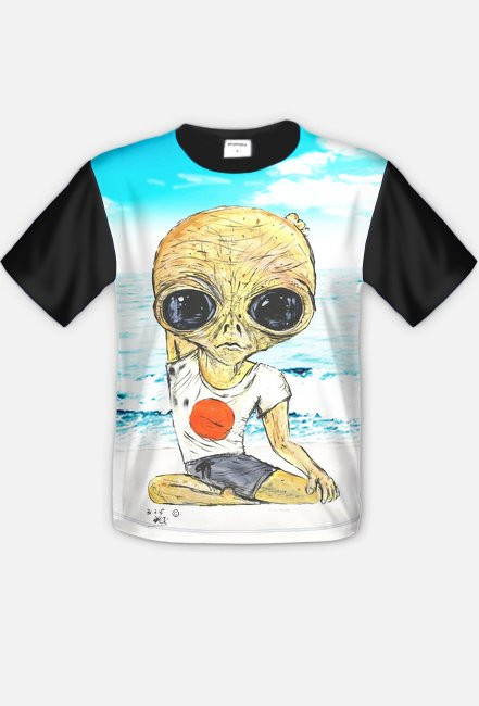 T-shirt męski FullPrint Alien Joga