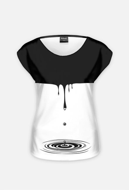 Kropelki - koszulka damska FULL PRINT (wzór dwustronny)