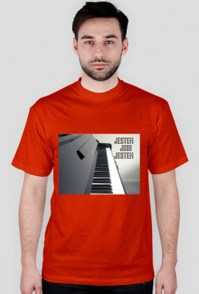 Jestem jaki jestem piano - męska koszulka (różne kolory)