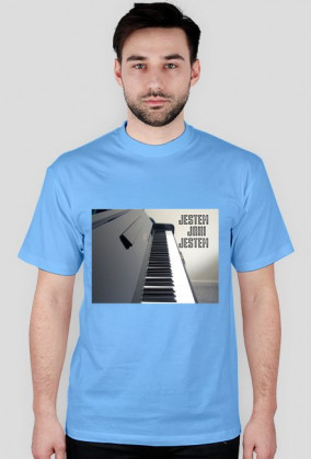 Jestem jaki jestem piano - męska koszulka (różne kolory)
