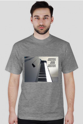 Jestem jaki jestem piano - męska koszulka (różne kolory)