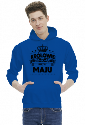 Bluza z kapturem krolowie rodza sie w maju