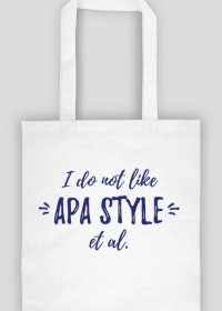I do not like APA style et al. - torba