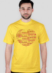 Koszulka męska - Kocham Warszawę - Wzór 2