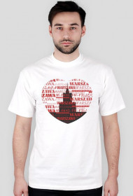 Koszulka męska - Kocham Warszawę - Wzór 3