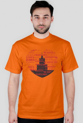 Koszulka męska - Kocham Warszawę - Wzór 3