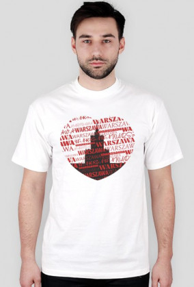 Koszulka męska - Kocham Warszawę - Wzór 5