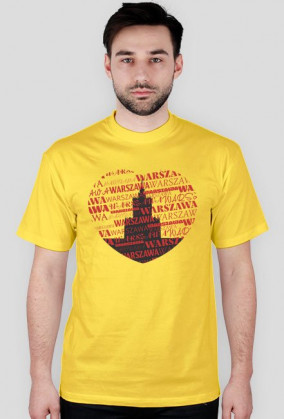 Koszulka męska - Kocham Warszawę - Wzór 5