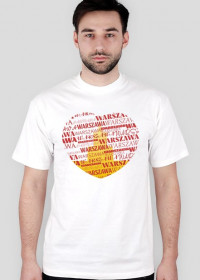 Koszulka męska - Kocham Warszawę - Wzór 8