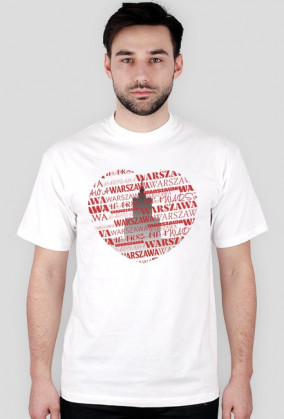 Koszulka męska - Kocham Warszawę - Wzór 12