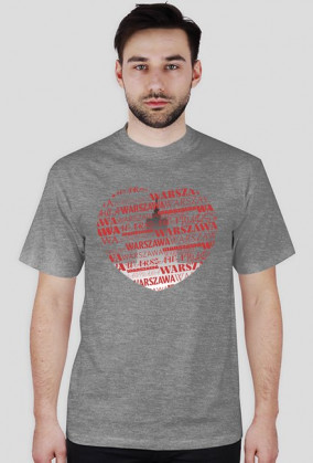 Koszulka męska - Kocham Warszawę - Wzór 12