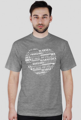 Koszulka męska - Kocham Warszawę - Wzór 14