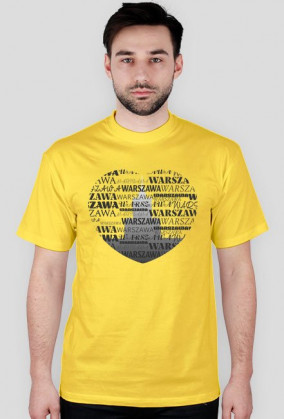 Koszulka męska - Kocham Warszawę - Wzór 17