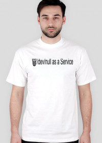 /dev/null as a Service Black Text