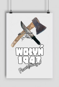 X48POL Plakat "Wołyń 1943" A2 biały