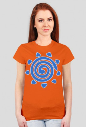 Koszulka damska - Słońce - wzór 1