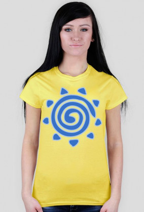 Koszulka damska - Słońce - wzór 1