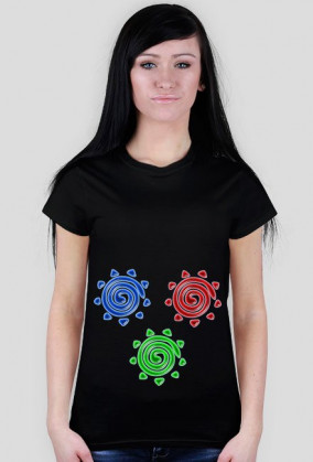 Koszulka damska - Słońce - wzór 5