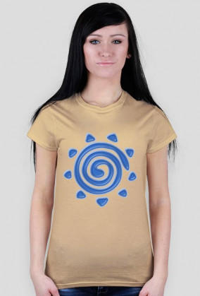 Koszulka damska - Słońce - wzór 6