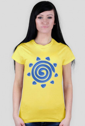 Koszulka damska - Słońce - wzór 6