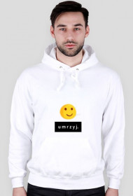 "Umrzyj" HOODIE white