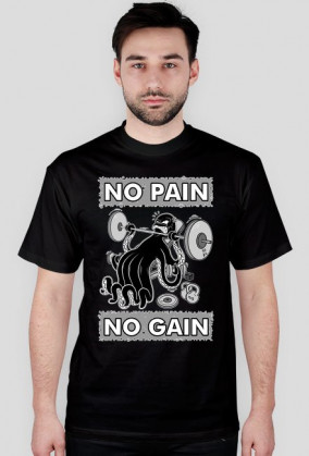 NO PAIN, NO GAIN - koszulka męska