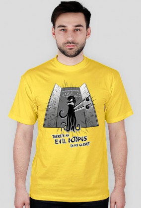 There's evil octopus in my closet - koszulka męska