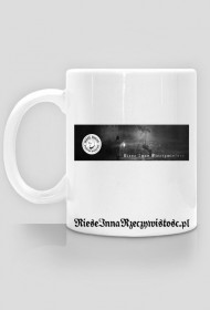 kubek z logo "Riese Inna Rzeczywistosc"