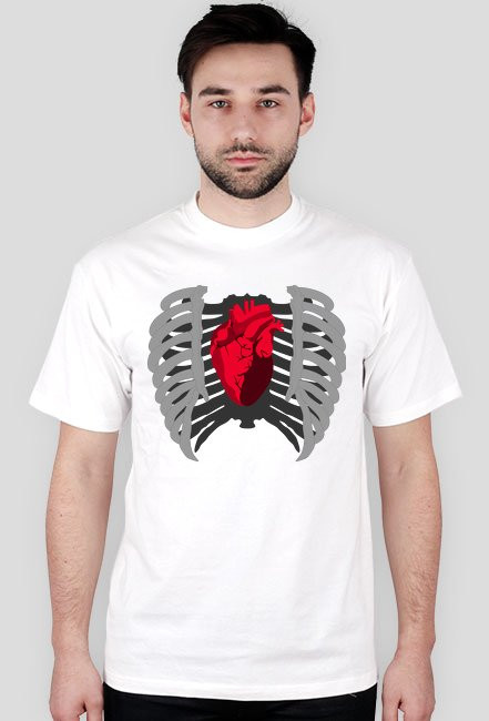 ŻEBRA SERCE KOSZULKA Z NADRUKIEM