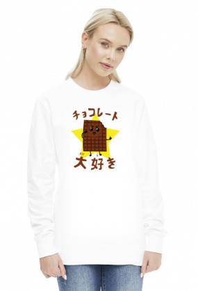 Bluza damska - Kocham czekoladę po japońsku