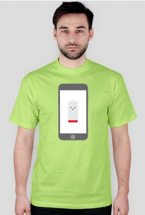 T-shirt koniec baterii